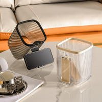 Cubo de basura Circular para escritorio, papelera ligera y portátil de lujo para oficina, dormitorio y cocina - details 2