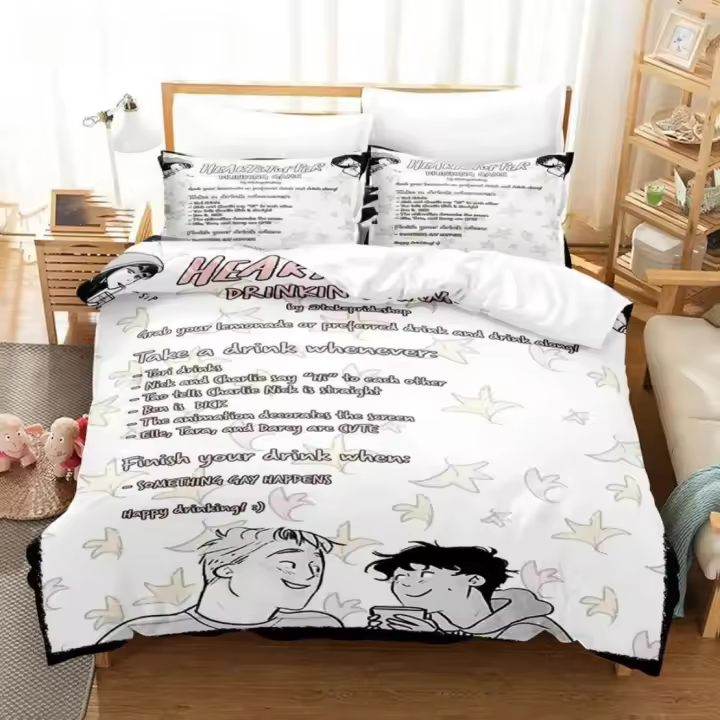 Conjunto de Cubierta de Edredón de Poliéster Diseño de Hojas de Arce de Mapa de Charlie Nick - 1