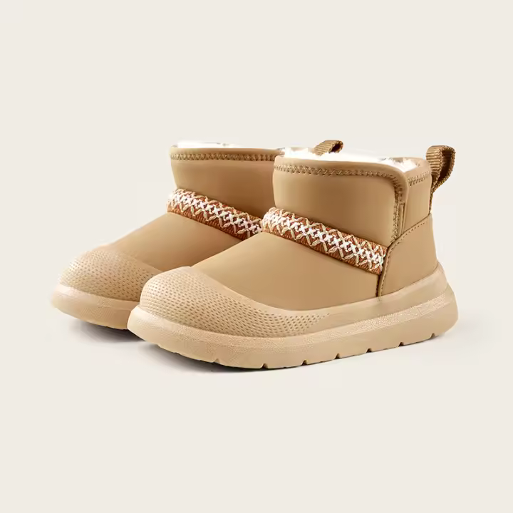 Botas de nieve nuevas para niño, engrosadas, grandes, zapatos de algodón, botas de niña - 1