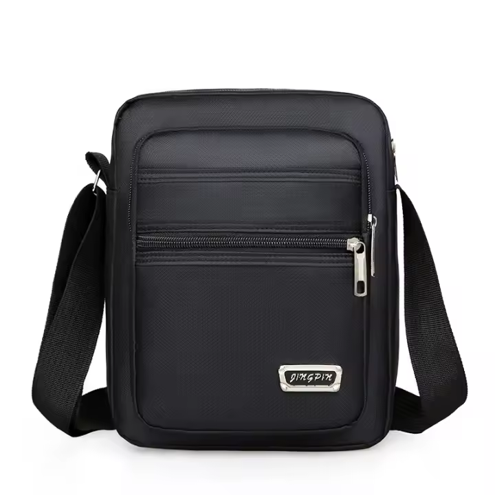 Bolso De Hombro Para Hombre Capacidad Grande Resistente Al Agua Multi Capa Estilo Casual Para Negocios Y Ocio Bolsa Bandolera Veraniega - 1