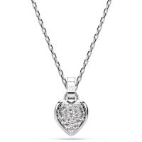 Collar con colgante de corazón de piedra azul de plata 925, collar con dije de cristal de amor, regalo de joyería para mujer - details 1