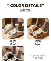 Zapatillas de algodón con Velcro para mujer, suela exterior de EVA suave para interiores y exteriores, plantilla de felpa, estilo de plataforma, fácil de combinar, novedad - details 14