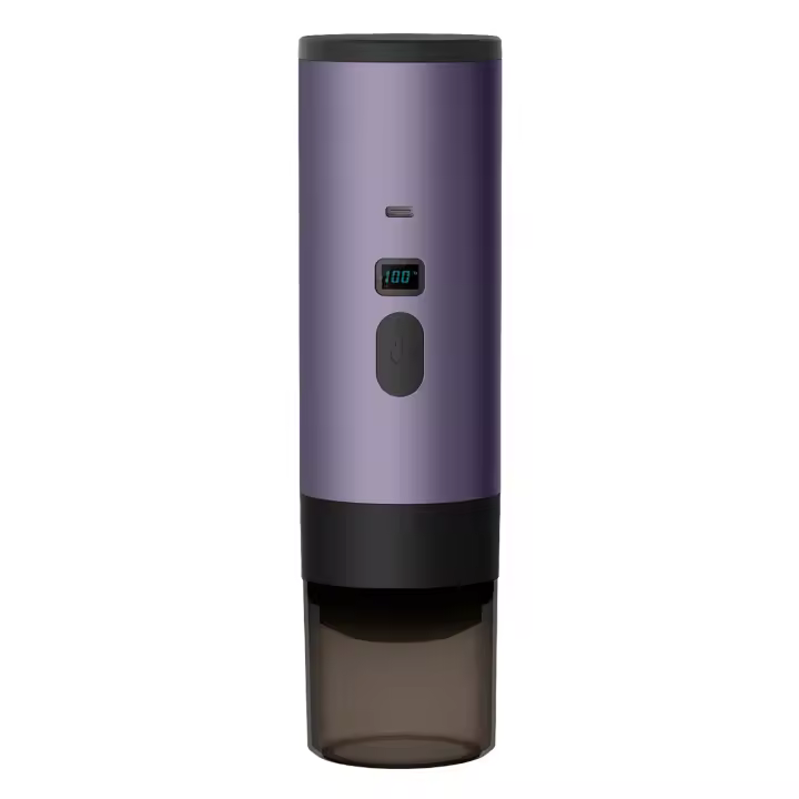 Cafetera Eléctrica de Cápsulas, Cafetera Espresso Inalámbrica Desmontable, Máquina de Café en Polvo con Calentamiento Inalámbrico para Viajes y Automóvil - 1