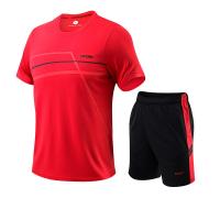 Traje de manga corta de secado rápido para hombre, ropa de fitness deportiva para correr al aire libre, LT9008 - details 3