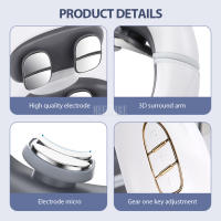Masajeador de Cuello y Espalda TENS Pulso Inalámbrico para Hombros Alivio del Dolor Calentamiento de la Columna Cervical Cuidado de la Salud - details 6