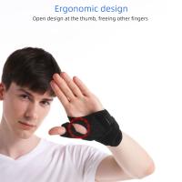 Muñequera de nailon para pulgar, férula Flexible para Tendinitis, banda protectora de muñeca, protector de muñeca elástico ajustable ligero para el hogar - details 1