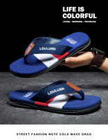 Verano nuevas chanclas de los hombres usan zapatillas de playa de goma antideslizante pellizcar pies sandalias al aire libre - details 3