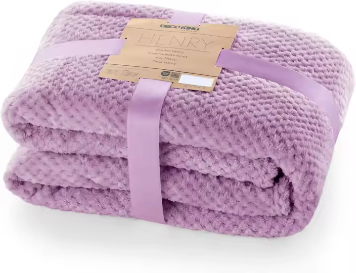 DecoKing Henry Manta de Microfibra Doble 220x240 Extra Suave y Blanda Muy Cómoda Caliente y Ligera Gris Acero - 1