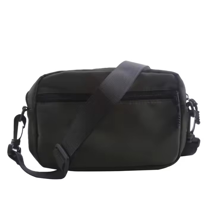 Bolso Cruzado de Nylon de Alta Calidad Moda Casual, Color Sólido, Práctico para Hombres, Envío Directo - 1