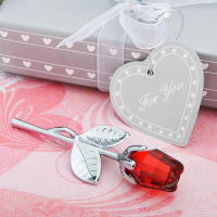 Elegante rosa de cristal: detalle nupcial lujoso, regalo de boda y aniversario - details 1