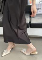 Nuevas Sandalias de Flores con Diamantes de Imitación Estilo de Hada, Viento, Tacón Grueso, Bolsa, Cabeza, Zapatos Individuales Vacíos - details 3