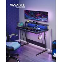 Escritorio de Juegos con Luces LED y Enchufes Mesa de Oficina Dormitorio para 2 Monitores - details 10