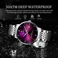Relojes de Moda para Hombres POEDAGAR Correa de Acero Inoxidable Movimiento de Cuarzo - details 5