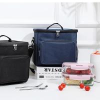 Bolsa Bento gruesa de tela Oxford, bolsa aislante portátil de gran capacidad, bolsa de picnic al aire libre, bolsa de almuerzo para estudiantes - details 15