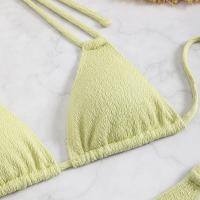 Subsistema especializado para mujer con bikini traje de baño sexy de color sólido para mujer - details 1