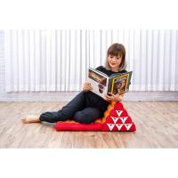 Cómodo Colchón De Suelo con Cojín De Lectura, Futón Japonés, Cama Plegable O Esterilla De Masaje Tailandés, 170 x 53 cm, Azul Claro - details 380