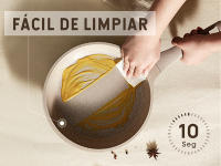Juego de Sartenes de Cocina Antiadherentes, Batería de Cocina con Tapas, Espátula, Pinzas, Libre de PFOA-11Piezas - details 7