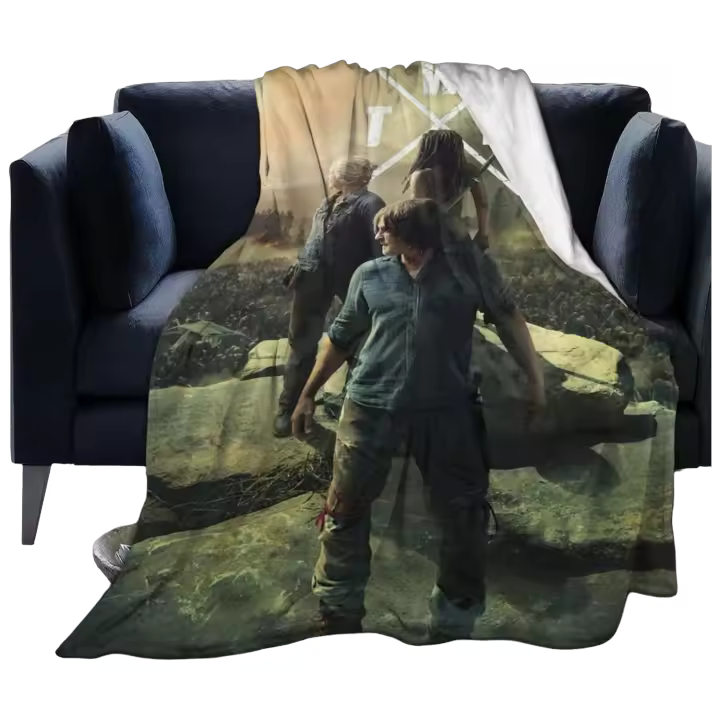 Manta de The Walking Horror Drama Dead Throw para sofá, dormitorio, mantas suaves para aire acondicionado, todas las estaciones - 1