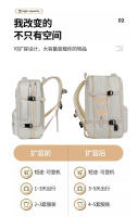 Mochila mochila de negocios mochila de equipaje expandible para hombres bolsa de la escuela para estudiantes de los hombres bolsa de ordenador - details 2