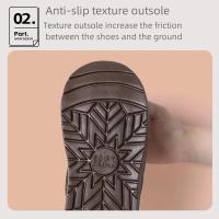 Botas de nieve suales cálidas y antideslizantes con suela gruesa de algodón para mujer, planas de moda, invierno - details 6