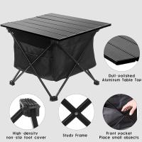Mesa de Camping plegable para playa, ultraligera, de aluminio, con bolsa, compacta, para viajes y mochileros - details 1