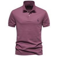 POLO de algodón bordado para hombre, camiseta de manga corta con solapa, Talla europea, 80% - details 5