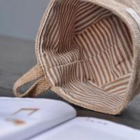 Bolsas de almacenamiento montadas en la pared, cesta plegable de algodón y lino, organizador familiar decorativo (color como se muestra), 2 uds. - details 2