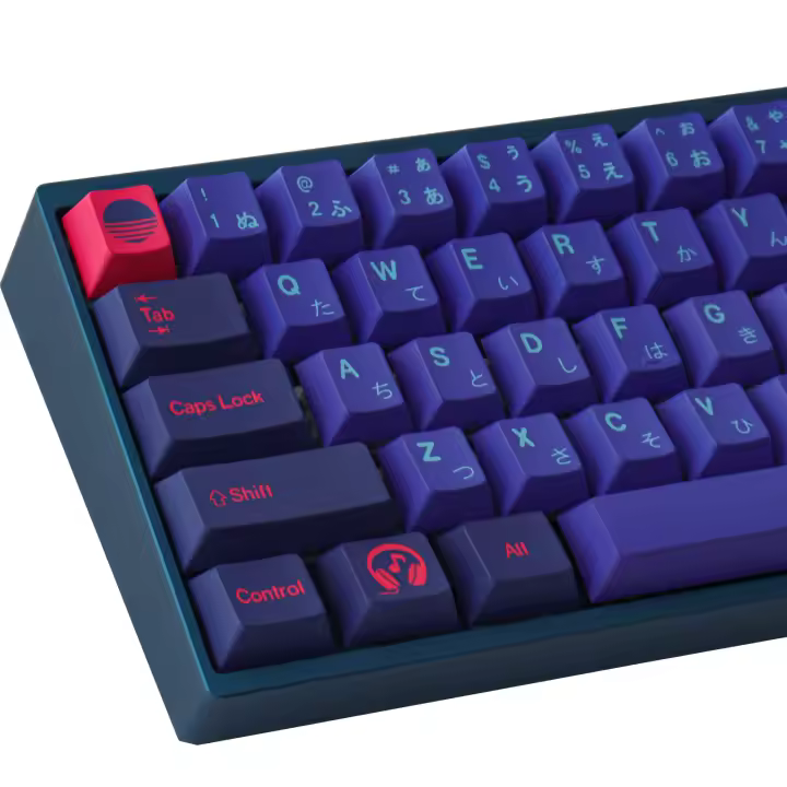 Tapa de tecla G laser wave, 158 teclas PBT Cherry Profile DYE-SUB, teclas personalizadas para teclado mecánico - 1
