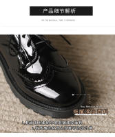 Zapatos de mujer huecos de cabeza redonda con cordones delanteros versátiles antideslizantes de suela gruesa de cuero suave - details 12