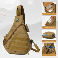 Bolsa de pecho para deportes al aire libre con carga USB para hombre de gran capacidad, mochila de almacenamiento para pesca con múltiples bolsillos - details 3
