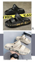 Sandalias para hombres nueva tendencia ligera suave cómoda parte inferior gruesa que aumenta el exterior impermeable antideslizante toboganes de playa conducción zapatillas de doble uso para hombres - details 3