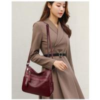 Bolso de mano de piel de vaca y cuero para mujer, bolso de gran capacidad, bolso de hombro con patrón impreso Retro, bolso cruzado femenino, nuevo - details 27
