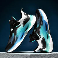 Zapatillas de baloncesto de gran tamaño para hombre, zapatos deportivos transpirables con superficie de malla absorbente antideslizante - details 10