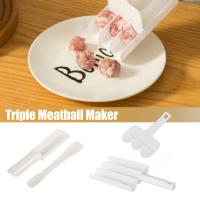 Herramientas de cocina para hacer albóndigas, cuchara de bolas de carne con pala de corte, sorbete de masa de galletas, bricolaje - details 1