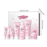 Conjunto de Cuidado de la Piel de Sakura 7/5 Piezas Suero Facial, Limpiador, Protector Solar, Crema de Ojos Regalo para Mujeres - details 8