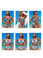 Nuevo traje de baño 2025, bikini con borde de tracción, traje de baño dividido deportivo para mujer - details 2