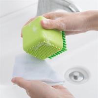 Cepillo para zapatos, cepillo de silicona para ropa, cepillo de cerdas suaves para limpieza y fregado de zapatos (blanco) - details 2