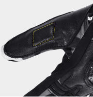 Guantes de Motocicleta de Cuero Real y Fibra de Carbono con Pantalla Táctil - details 4