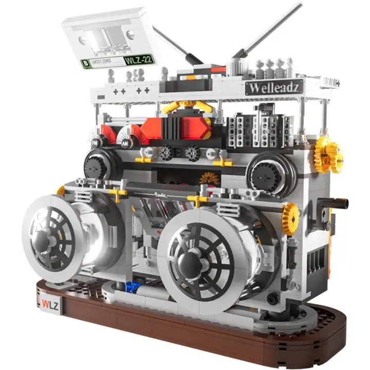 Bloques de construcción Radio Classic Retro Series, juguete de modelo de exhibición coleccionable como maravillosa idea de regalo para adultos, Pascua/Cumpleaños para niños y niñas 1199PCS - 1