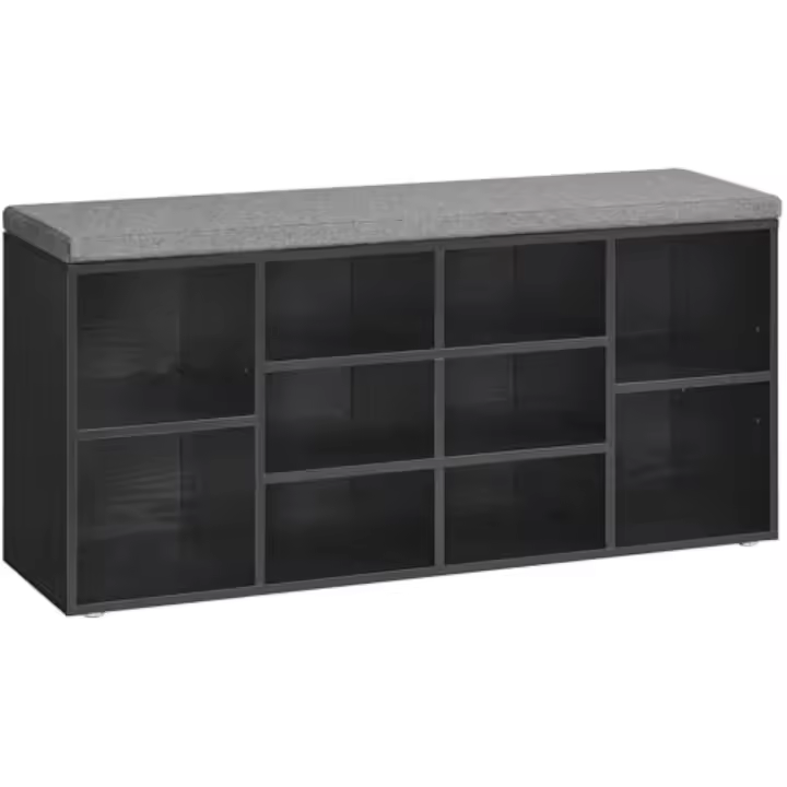 Cojín Acolchado10 con 10 Compartimentos Ajustables Negro Linoso LHS010B07 - 1