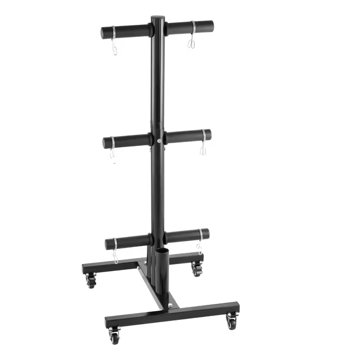 SucceBuy Placa de Peso Plateau Vertical con Ruedas 2 Pulgadas 1000 lbs Capacidad - 1