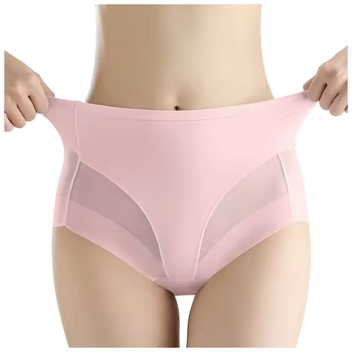 Pantis de Seda de Hielo para Mujeres Corte Sin Costuras, Súper Fino, Nude, Secado Rápido, Yoga Abdominal - 1