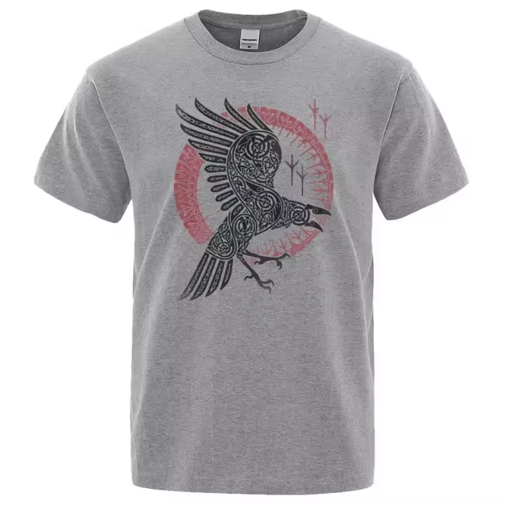 Camiseta de manga corta para hombre, ropa informal con estampado de leyenda vikinga Ragnar, marca, estilo hip-hop, verano 2022 - 1