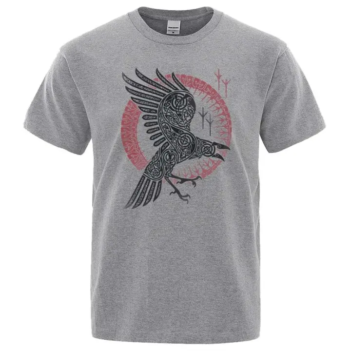 Camiseta de manga corta para hombre, ropa informal con estampado de leyenda vikinga Ragnar, marca, estilo hip-hop, verano 2022 - 1