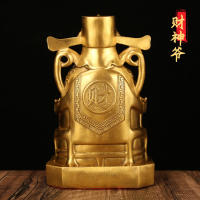 Adorno de Buda de cobre puro para uso doméstico, apertura de tienda, estatua de bronce, estatua de Bi Gan Wen - details 2