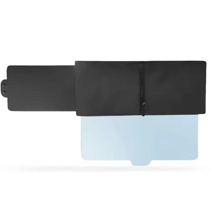 El control deslizante polarizado con cremallera para automóvil, la extensión con lente de PC y la visera lateral brindan una conducción segura para la mayoría de los automóviles. - 1