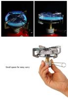Mini estufa de gas ligera para acampar con bolsa de transporte, quemador portátil de alta potencia para senderismo y picnic - details 3