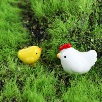 Bonita artesanía DIY, pequeña resina, gallina, pollito, huevo, gallina, decoración de micropaisaje, adorno de estatuilla en miniatura - details 3