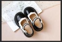 Zapatos de cuero para niñas, calzado sencillo con lazo lateral, borde con volantes, informal, sencillo, de retazos de princesa - details 9
