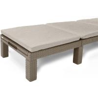 Sillón de Jardín al Aire Libre Estructura Reforzada con Cojín 4 Posiciones de Apoyo Diseño Gris - details 15